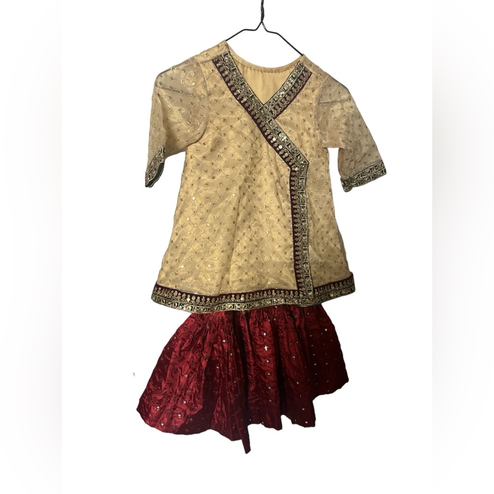 Kids custom Pakistani Indiana sharara set